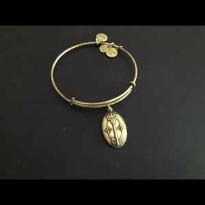 Alex And Ani Silver Key Charm Bracelet